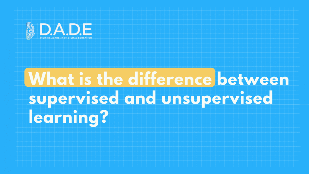 What is the difference between supervised and unsupervised learning?